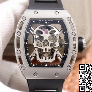 Replica Richard Mille RM52-01 Tourbillon 1:1 Best Edition JB Factory Skull Dial