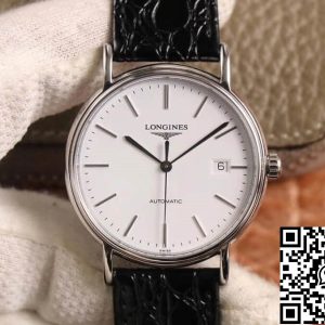 Replica Longines Presence L4.790.4.12.2 1:1 Best Edition KY factory White Dial