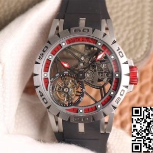 Replica Roger Dubuis Excalibur Spidr (king series) RDDBEX0622 Tourbillon JB Factory 1:1 Best Edition red skeleton dial Swiss RD505SQ