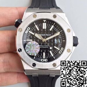 Replica Audemars Piguet Royal Oak Offshore Diver 15703ST.OO.A002CA.01 JF Factory V10 1:1 Best Edition Swiss ETA3120