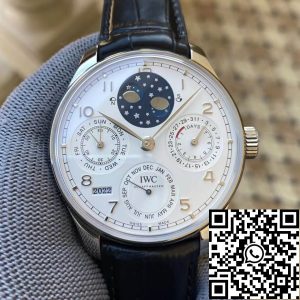 Replica IWC Portuguese Perpetual Calendar IW503406 1:1 Best Edition APS Factory White Dial