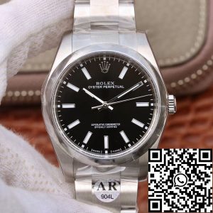 Replica Rolex Oyster Perpetual 114300 39mm AR Factory 1:1 Best Edition Swiss ETA3132 Black Dial