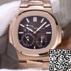 Replica Patek Philippe Nautilus 5712/1A-001 1:1 Best Edition PF Factory Rose Gold Swiss Movement