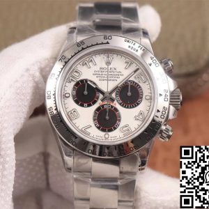 Replica Rolex Daytona Cosmograph 116509 1:1 Best Edition JH Factory 18K White Gold