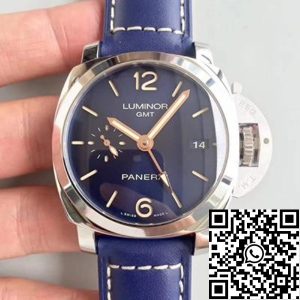 Replica Panerai Luminor 1950 PAM688 ZF Factory 1:1 Best Edition Swiss ETA P9001 Blue Leather Strap