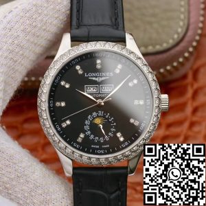 Replica Longines Master Collection L2.503.0.83.3 TW Factory 1:1 Best Edition Swiss ETA600 Black Leather Strap