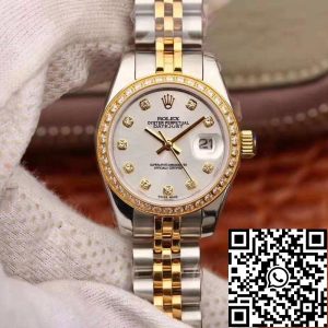 Replica Rolex Lady Datejust 28MM 1:1 Best Edition Swiss NH05 Movement Silver Dial