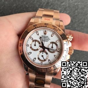 Replica Rolex Daytona m116505-0010 1:1 Best Edition Noob Factory White Dial