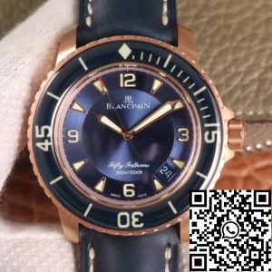Replica Blancpain Fifty Fathoms 5015-3603C-63B 1:1 Best Edition ZF Factory Blue Dial Swiss ETA1315
