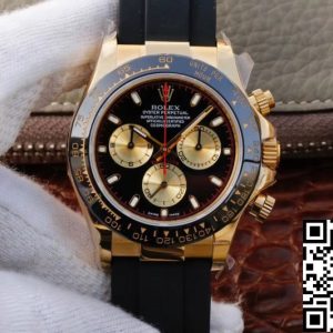 Replica Rolex Daytona Cosmograph M116518ln-0047 1:1 Best Edition JH Factory Yellow Gold Chronograph