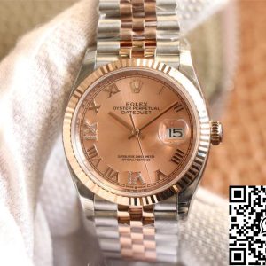 Replica Rolex Datejust M126231-0027 1:1 Best Edition EW Factory Rose Gold