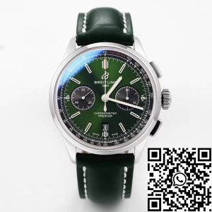 Replica Breitling Premier B01 Chronograph AB0118A11L1X1 1:1 Best Edition GF Factory V2 Green Dial