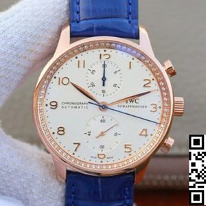 Replica IWC Portuguese ZF Factory 1:1 Best Edition Blue Strap