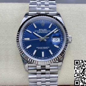 Replica Rolex Datejust M126234-0017 36MM 1:1 Best Edition VS Factory Blue Dial