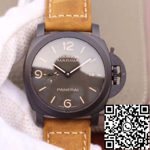 Replica Panerai Luminor PAM386 VS Factory 1:1 Best Edition Swiss ETA P9000 Superlumed Gray Dial and Hands