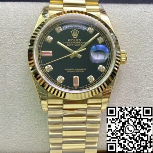 Replica Rolex Day Date 118208 1:1 Best Edition EW Factory Black Dial