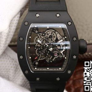 Replica Richard Mille RM055 1:1 Best Edition KV Factory Black Strap