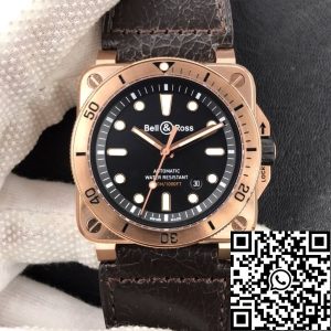 Replica Bell & Ross BR0392-D-BL-BR/SCA 1:1 Best Edition Black Dial