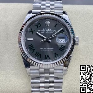 Replica Rolex Datejust M126234-0045 36MM 1:1 Best Edition VS Factory Gray Dial