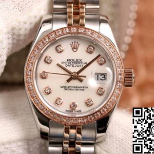 Replica Rolex Datejust 28MM 1:1 Best Edition BP Factory Diamond-set White Dial