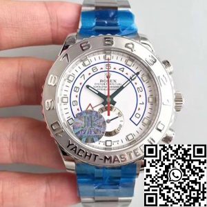 Replica Rolex Yacht-Master II 116689 JF Factory 1:1 Best Edition Swiss ETA7750 White Dial