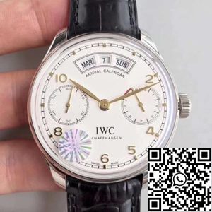 Replica IWC Portugieser Annual Calendar IW503501 YL Factory 1:1 Best Edition Swiss ETA52850 White Dial