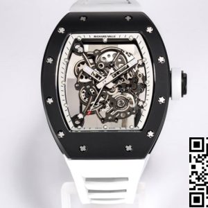 Replica Richard Mille RM-055 1:1 Best Edition BBR Factory Rubber Strap