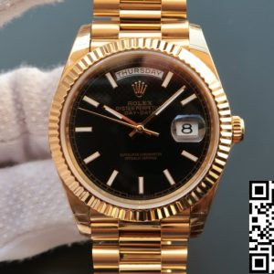 Replica Rolex Day Date M228238-0004 1:1 Best Edition EW Factory Black Dial