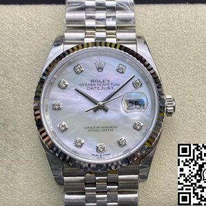 Replica Rolex Datejust 178384-NG-63160 31MM 1:1 Best Edition EW Factory Silvery White Dial