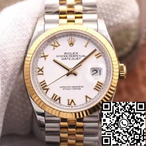 Replica Rolex Datejust M126233-0029 1:1 Best Edition EW Factory White Dial Swiss ETA3235