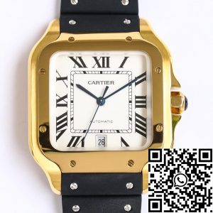 Replica Cartier Santos WGSA0009 1:1 Best Edition GF Factory V2 Yellow Gold