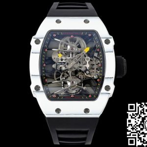 Replica Richard Mille RM27-02 Rafael Nadal Tourbillon 1:1 Best Edition RM Factory Black Rubber Strap