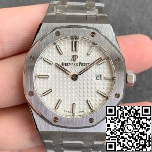 Replica Audemars Piguet Royal Oak 67651ST 33MM 1:1 Best Edition JF Factory Silver Dial