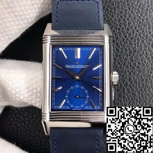Replica Jaeger LeCoultre Reverso Flip 1:1 Best Edition MG Factory Stainless Steel Blue Dial
