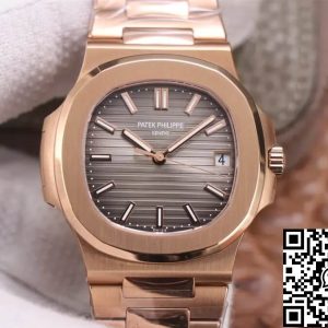 Replica Patek Philippe Nautilus 5711/1R-001 1:1 Best Edition PPF Factory V4 Rose Gold Brown Dial Swiss ETA324