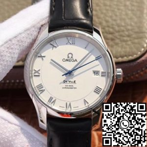 Replica Omega De Ville 431.13.41.21.02.001 1:1 Best Edition VS Factory White Dial Swiss ETA8500