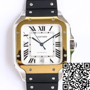 Replica Cartier Santos W2SA0009 1:1 Best Edition GF Factory V2 White Dial