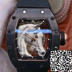 Replica Richard Mille Polo Club Saint Tropez RM52-02 KV Factory 1:1 Best Edition Swiss ETA8215 Silver Horse Dial
