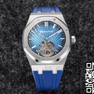 Replica Audemars Piguet Royal Oak Tourbillon 1:1 Best Edition R8 Factory V3 Blue Strap
