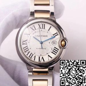 Replica Ballon Bleu de Cartier W69009Z3 1:1 Best Edition V9 Factory Silver Dial Swiss ETA9015