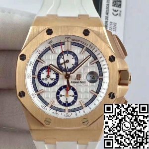 Replica Audemars Piguet Royal Oak Offshore 26408OR.OO.A010CA.01 JF Factory 1:1 Best Edition Swiss ETA3126 White Dial