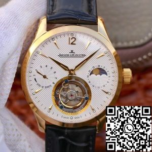 Replica Jaeger-LeCoultre Master Grande Tourbillon Mechanical Watches 1:1 Best Edition Swiss Tourbillon 18K gold White Dial