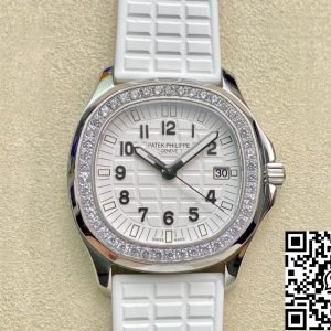Replica Patek Philippe Aquanaut 5067A-024 Quartz Movement 1:1 Best Edition PPF Factory White Dial