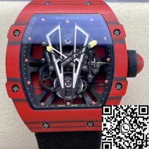 Replica Richard Mille RM27-03 Tourbillon 1:1 Best Edition BBR Factory Red Carbon Fiber Case