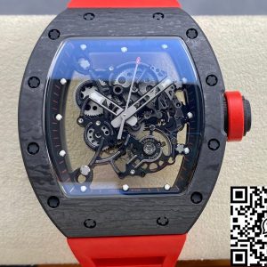 Replica Richard Mille RM-055 1:1 Best Edition BBR Factory Red Strap
