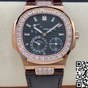 Replica Patek Philippe Nautilus 5724R-001 1:1 Best Edition GR Factory Black Dial