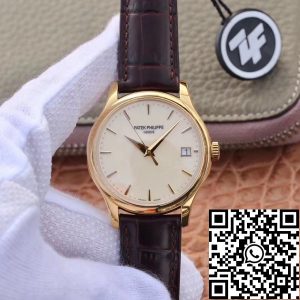 Replica Patek Philippe Calatrava 5227J-001 ZF Factory 1:1 Best Edition 18K Yellow Gold Case Swiss Cal.324 SC