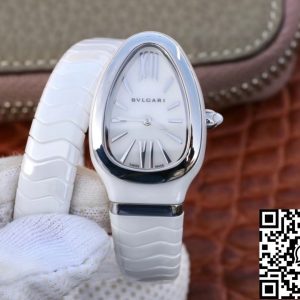 Replica Bvlgari Srpenti Spiga 102613 1:1 Best Edition BV Factory Silver steel Swiss Quartz Movement