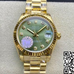 Replica Rolex Datejust M278278-0011 31MM 1:1 Best Edition TW Factory Green Dial