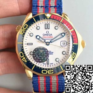 Replica Omega Seamaster Diver 300M 212.62.41.20.04.001 1:1 Best Edition Swiss ETA2824 18K Yellow Gold